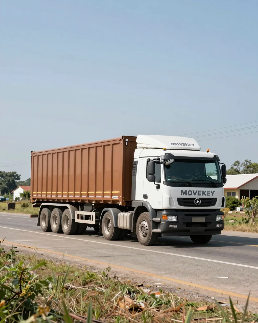 Documentary commercial photograph of a MOVEKEY-branded heavy-duty